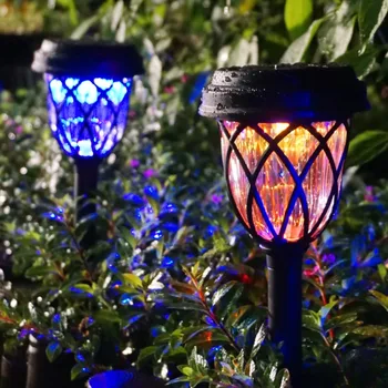 6 Adet Bahçe güneş avlu ışıkları açık havada çim parkları LED Dekoratif Villa Zemin yağmur Geçirmez Peyzaj tatil Parti Dekorları Lambaları