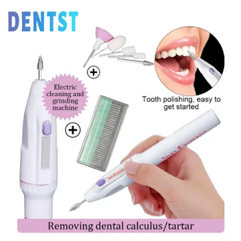 Diş Diş Parlatıcı Elektrikli Diş Temizleyici Oral Calculus Tartar Leke Plak Sökücü Beyazlatma Temizleme Kitleri Diş Hekimliği