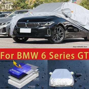 BMW 6 serisi GT için Açık Koruma Tam Araba Kapakları Kar Örtüsü Güneşlik Su Geçirmez Toz Geçirmez Dış Araba aksesuarları