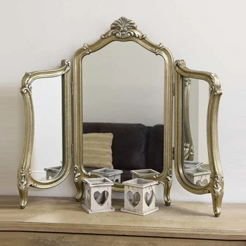 Vintage Metal Ayna Lüks Kaliteli Çerçeve Altın Soyunma Düzensiz Ayna Banyo Makrome Espejos Decorativos Ev Dekorasyon