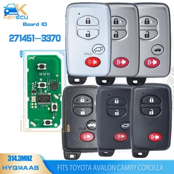 KEYECU 271451-3370 Akıllı Anahtarsız Uzaktan Anahtar 314.3 MHz Fob Toyota Avalon Camry Corolla Venza Prius 2009 2010 2011 2012 2013