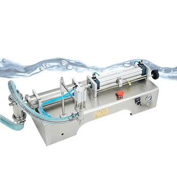 Ticari Yatay Pnömatik Sıvı şarap doldurma makinesi İçecek Suyu dolum makinesi