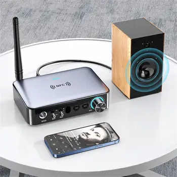 M16 Bluetooth uyumlu 5.1 Ses Alıcısı Verici 3d Surround Stereo Müzik Kablosuz Adaptör Mikrofon İle