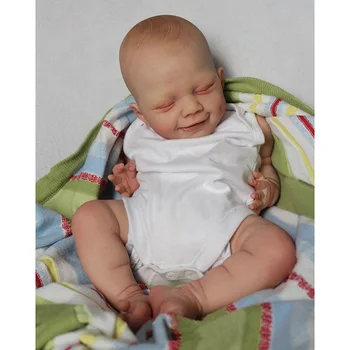 50cm Yeniden Doğmuş Bebek Bebek Yenidoğan Nisan Yumuşak Sevimli Vücut Gerçekçi 3D Cilt Görünür Damarlar ile Yüksek Kaliteli El Yapımı Bebek