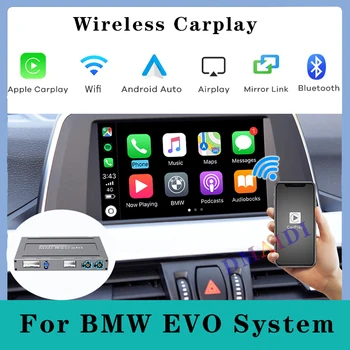 Araba CarPlay Kablosuz Bağlantı Dekoder Kutusu BMW EVO ID5 ID6 Sistemi 2017-2019