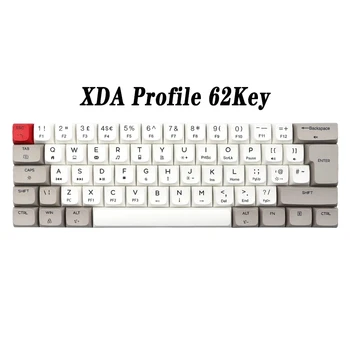Boya Süblimasyon Retro gri Beyaz Keycaps XDA Profil Klavye İçin MX Anahtarı Mekanik Oyun Klavyesi ISO Anahtar kapaklar