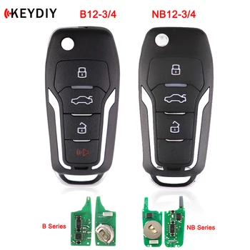 5 ADET Akıllı anahtar B Serisi NB Serisi Evrensel KEYDIY KD900 KD-X2 KD MINI Anahtar Programcı B12-3/4 NB12-3/4 Ford Uzaktan Araba Fob