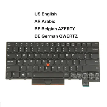 Arkadan aydınlatmalı Klavye için Lenovo Thinkpad T470 (20HD 20HE 20JM 20JN), T480 (20L5 20L6), A475, A485 Dizüstü ABD Arapça DE Alman Belçika
