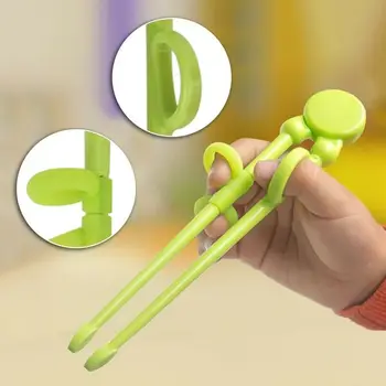 Bebek Eğitim Çubuklarını Sevimli Güvenlik Taşınabilir Çocuklar Öğrenme Eğitim Çubuklarını Yeniden Kullanılabilir Çubuklarını Çocuk Aydınlanma