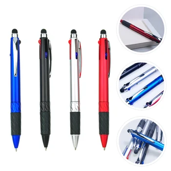 4 Adet Tükenmez Güzel Nokta Tükenmez Kalemler dolma kalemler Çok Fonksiyonlu Stylus Taşınabilir Toplantı Kalemler Yaratıcı Rotasyon Ucu Pürüzsüz