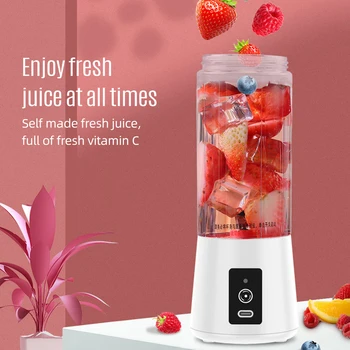 Elektrikli Blender Smoothies için Mini Taşınabilir Blender Mutfak Taze Meyve Suyu Meyve meyve sıkacağı bardağı Mikser ile USB Şarj Edilebilir 2000mAh