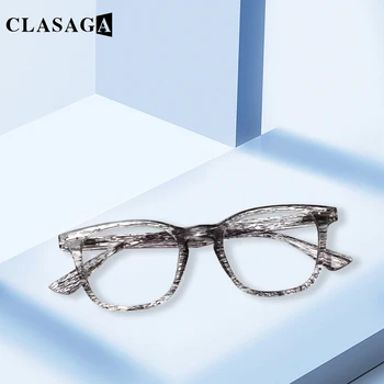 CLASAGA Erkekler Ve Kadınlar Plastik Çerçeve Ahşap Tahıl Moda HD okuma gözlüğü Rahat Hafif Dekore Reçete Gözlük