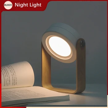 Yaratıcı led gece ışığı Fener Lambası katlanır El Feneri Göz Koruması masa lambası USB Şarj Edilebilir Ev Hediye Ortam ışığı