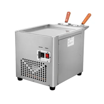 Masaüstü Kızarmış Buz Makinesi Ticari Kızarmış Yoğurt Makinesi Küçük Bar Kızarmış Buz Makinesi Kızarmış Dondurma Rulo Makinesi Ekipmanları