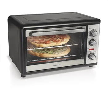 Konveksiyonlu ve Rotisserie'li Tezgah Üstü Fırın, Mutfak için 1500W Barbekü Ekmek Pişirme Ev Aletleri