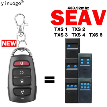 SEAV TXS 1 2 3 4 6 Garaj kapı uzaktan kumandası 433mhz Sabit Kod SEAV uzaktan kumandalı garaj kapısı Açacağı Kablosuz Verici Anahtar