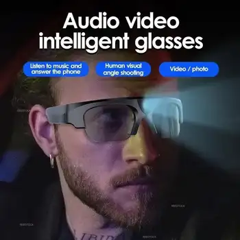 2K HD Akıllı Gözlük TWS kablosuz bluetooth Gözlük Video Kayıt Spor Güneş Gözlüğü Hoparlör Çağrı Mini Kamera Güneş Gözlüğü