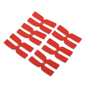 6 Adet Tenis raketi denge silikon H şeklinde güç şeritler kırmızı