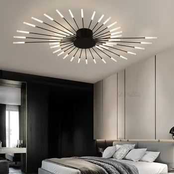 Modern Minimalist Havai fişek tavan ışıkları Nordic LED atmosferik tavan lambası oturma odası yatak Odası mutfak dekoru iç mekan aydınlatması