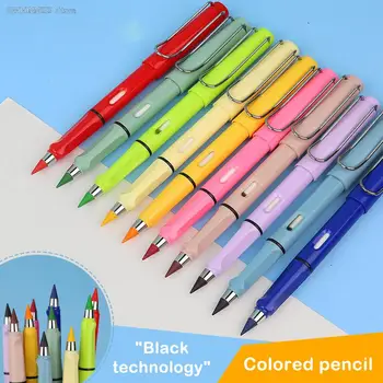 1 adet Renkli Ebedi Kalem Değiştirilebilir Hazretleri Sanat Kroki Boyama Sınırsız Yazma Kalem Sihirli Silinebilir Yedekler Okul Malzemeleri