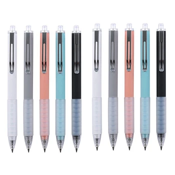 10 Adet Tükenmez Kalem Orta Çalışma Kalem Geri Çekilebilir ofis kalemi İle Süper Yumuşak Kavrama Tükenmez Kalem Erkekler Kadınlar İçin