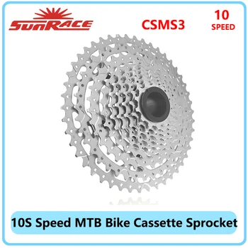 Sunrace CSMS3 10S Hız kaset dişlisi Dağ Bisikleti için 11-40 / 46T Freewheel MTB 10V HG Volan Shimano SRAM Bisiklet Parçaları