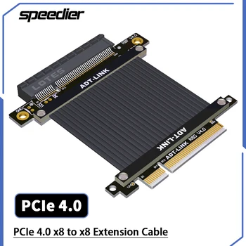 Yükseltici 4.0 PCI - E X8 To X8 Yuvası Uzatma Kablosu Adaptörü Gen4 8x Destekler Ağ Kartı sabit disk Grafik Ekran Kartları
