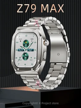 2023 Z79 MAX Açık akıllı saat 2.1 inç 460 mAh Spor Pusula Bluetooth Çağrı Oyunu NFC Smartwatch Erkekler Kadınlar pk HK8 HK9 PRO MAX