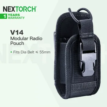 Nextorch V14 Radyo Kılıfı / Walkie Talkie Kılıfı/İnterkom Tutucu / Saklama Çantası, 360 ° Dönebilen Montajlı, Dia Belt ≤ 55mm'ye Uyar