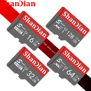 SHANDIAN Orijinal Hafıza Kartı 128GB Akıllı SD Kart 64GB Sınıf 10 SmartSD 8GB 16GB 32GB TF Kart HC / XC için akıllı telefon tablet PC