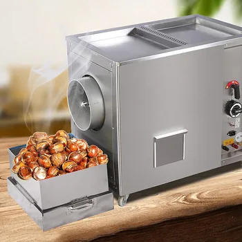 Otomatik pişirme makinesi gaz veya elektrikli ısıtma fıstık susam tohumları kavurma
