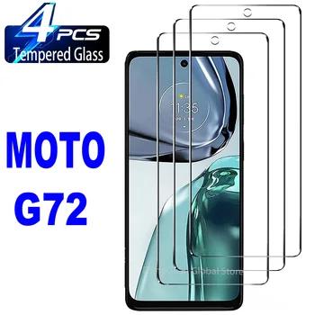 Motorola Moto G72 Ekran Koruyucu Cam Filmi için 2/4 Adet temperli Cam