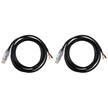 2 Adet 1.8 M Uzun Tel Ucu,USB-Rs485-We-1800-Bt Kablosu,USB Rs485 Seri Ekipman, Endüstriyel Kontrol