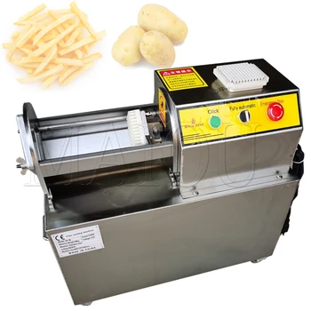 Meyve Sebze Tam Otomatik Ticari Elektrikli Patates Kızartması Kesme Makinası Patates Salatalık Tatlı