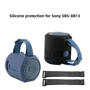 Silikon kapaklı kılıf Koruyucu Cilt Kol Kabuk Sony SRS-XB13 Taşınabilir kompakt hoparlör