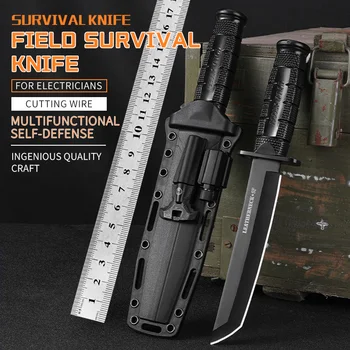 Sabit Bıçak Bıçak Cep Taktik Bıçaklar Survival Kurtarma Araçları Avcılık Bıçaklar Savaş Açık Dişli Araçları Kamp, Tırmanma