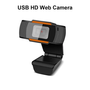 720 p Siyah + Turuncu Bilgisayar Kamera Ağ HD Video HD Video Kamera Mikrofon Webcam