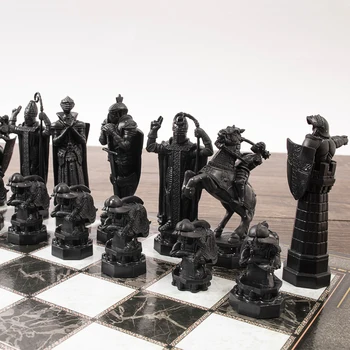 Tavla Masa Oyunu Satranç Figürleri Profesyonel Plastik Tarihi Satranç Manyetik Hediye Ortaçağ Jeu De Masa Eğlence