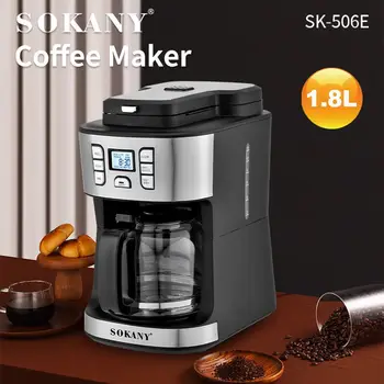 950W Elektrikli Kahve Makinesi Ev cezve Amerikan Damla Tam Otomatik Buhar Kahve Makinesi Bira Çay Kahve Makinesi