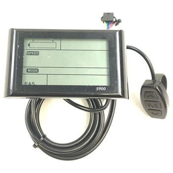 Elektrikli Bisiklet LCD-S900 Ekran 36V 48V Elektrikli Bisiklet Akıllı Kontrol Paneli SM lamba fişi Aksesuarları