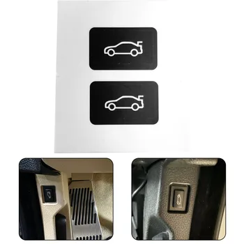 Araba Gövde Anahtarı Düğmesi Onarım Sticker BMW İçin 3 5 7 Serisi F20 F30 F35 F10 F11 F01 F02 Düğme Bagaj Kapağı Kapak Onarım Sticker