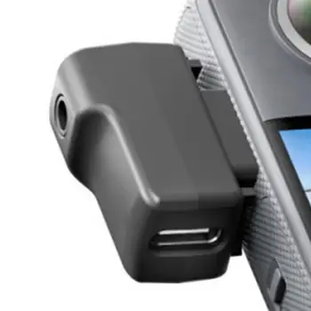 Yeni Mikrofon Adaptörü Insta One X3 Gölge Taş Şarj Ses Konektörü Eylem Kamera Aksesuarları Yükseltilmiş mikrofon adaptörü