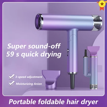 Saç Kurutma Makinesi 1300W Taşınabilir Yüksek Hızlı Negatif İyon Tamir Elektrikli Profesyonel Salon ev tipi saç kurutma makinesi Makinesi