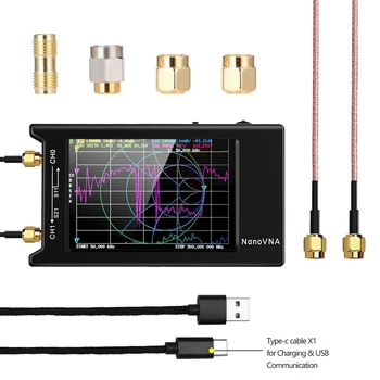 4 İnç LCD Nanovna-H4 50 kHz-1.5 Ghz Ekran Vektör Web Analizörü Anten Analizörü Kısa Dalga USB 5 V 200MA