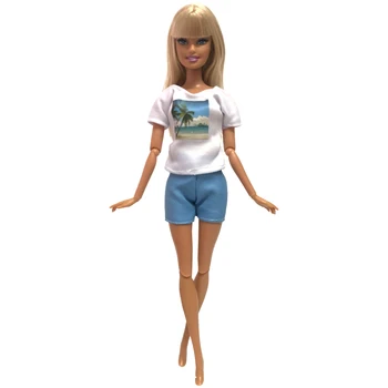 NK 1 Takım Bebek Elbise Güzel El Yapımı Parti ClothesTop Moda Elbise Barbie Asil Bebek En İyi Çocuk Girls'gift 038B