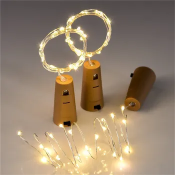 10 adet LED şarap şişesi mantarı dize ışık düğün parti dekorasyon peri lamba Likör Şişeleri için El Sanatları Noel Bakır Tel Lamba