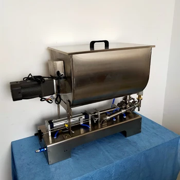 U Tipi Macun dolum makinesi Ticari Paslanmaz Çelik biber sosu dolum makinesi Macun Sıvı Çift Amaçlı Dolgu