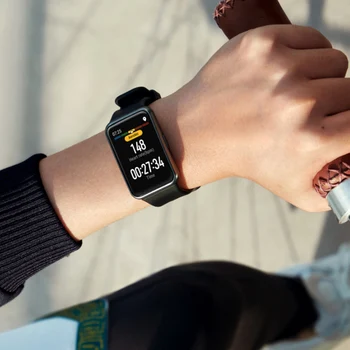 Silikon Bant İçin Huawei İzle FİT Kayış Smartwatch Aksesuarları Yedek Bilek bilezik correa huawei izle fit 2021 Kayış