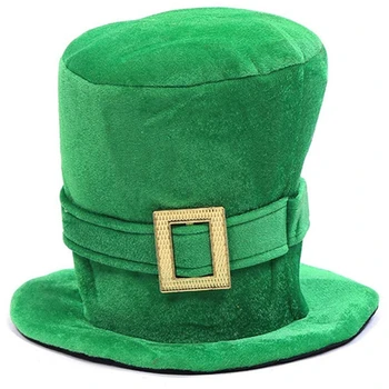 Aziz Patrick Günü Partisi Yeşil Aksesuar silindir şapka Yetişkin Erkekler Kadınlar için Kostüm DropShip
