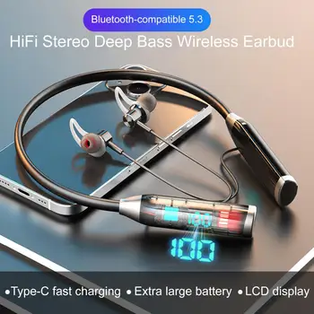 Kablosuz kulaklık 1 Takım taşınabilir Bluetooth uyumlu 5.3 Yaygın Uyumlu HiFi Stereo Derin Bas Kablosuz Kulaklık Ev için